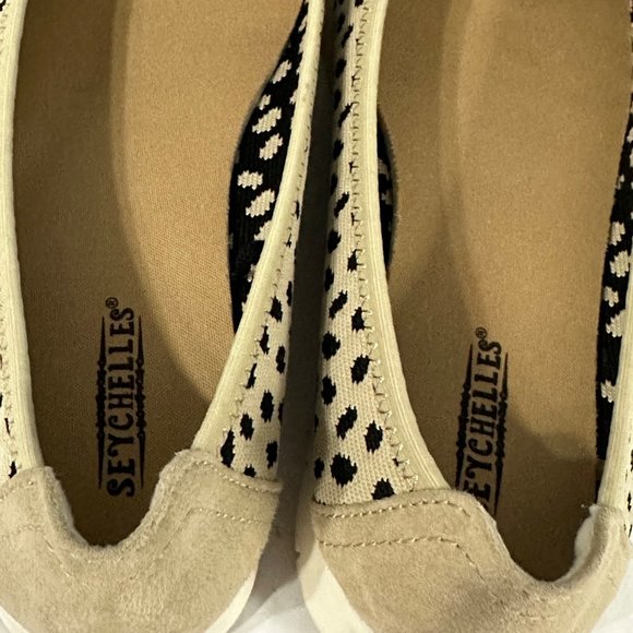 Seychelles slip resistant knit leopard print women’s size 7.5 slip on flat shoes - Picture 5 of 8